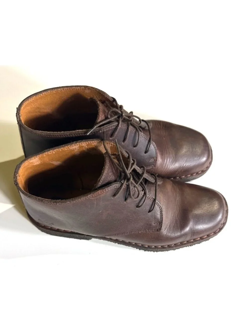 Timberland Mens Leather Chukka Boots Size 8M Brown Made In Italy